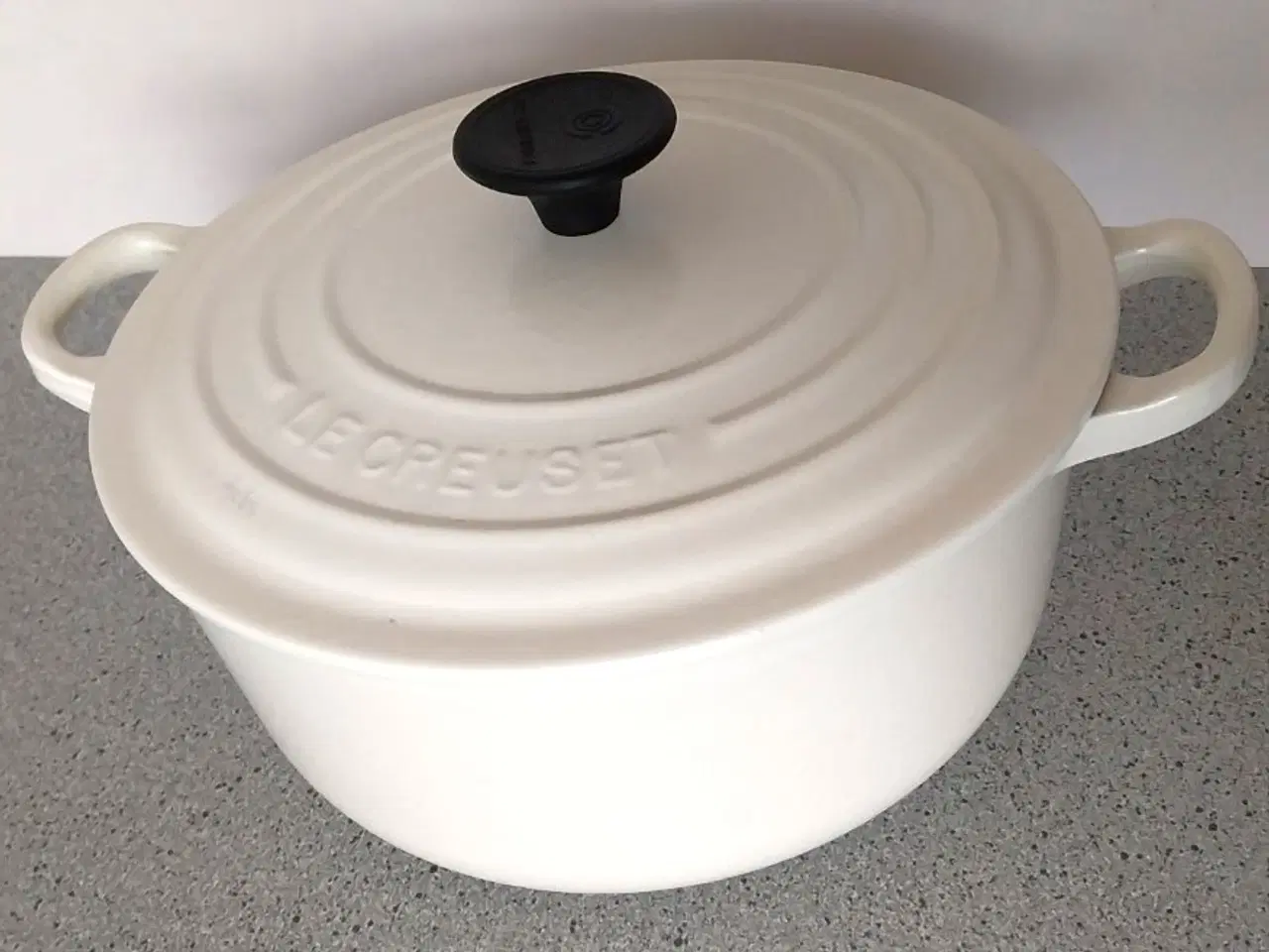 Billede 1 - Le Creuset Gryde 20 cm Hvid Emaljeret støbejern