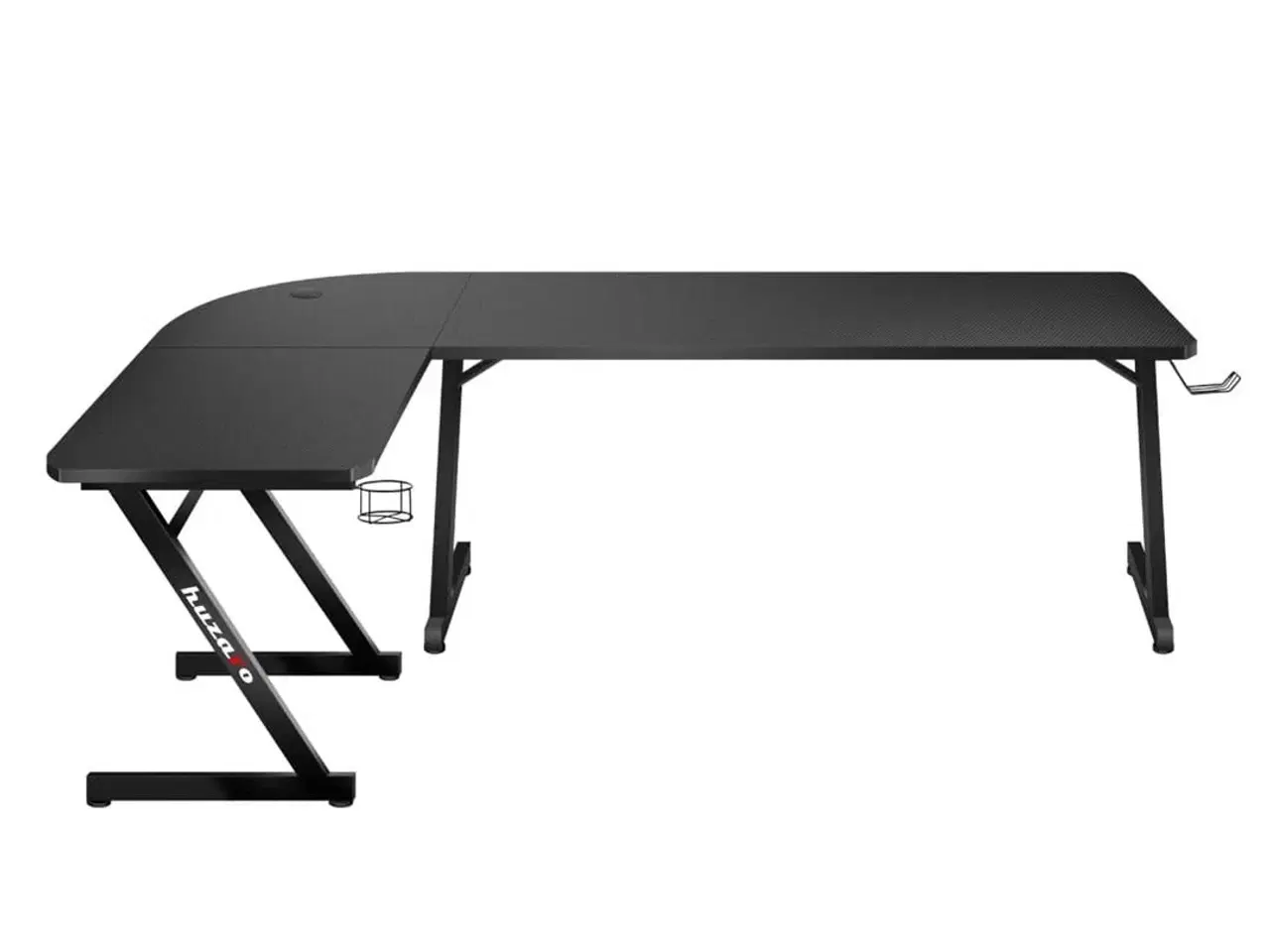 Billede 3 - Gamingbord hjørne – Huzaro Hero 7.0, sort