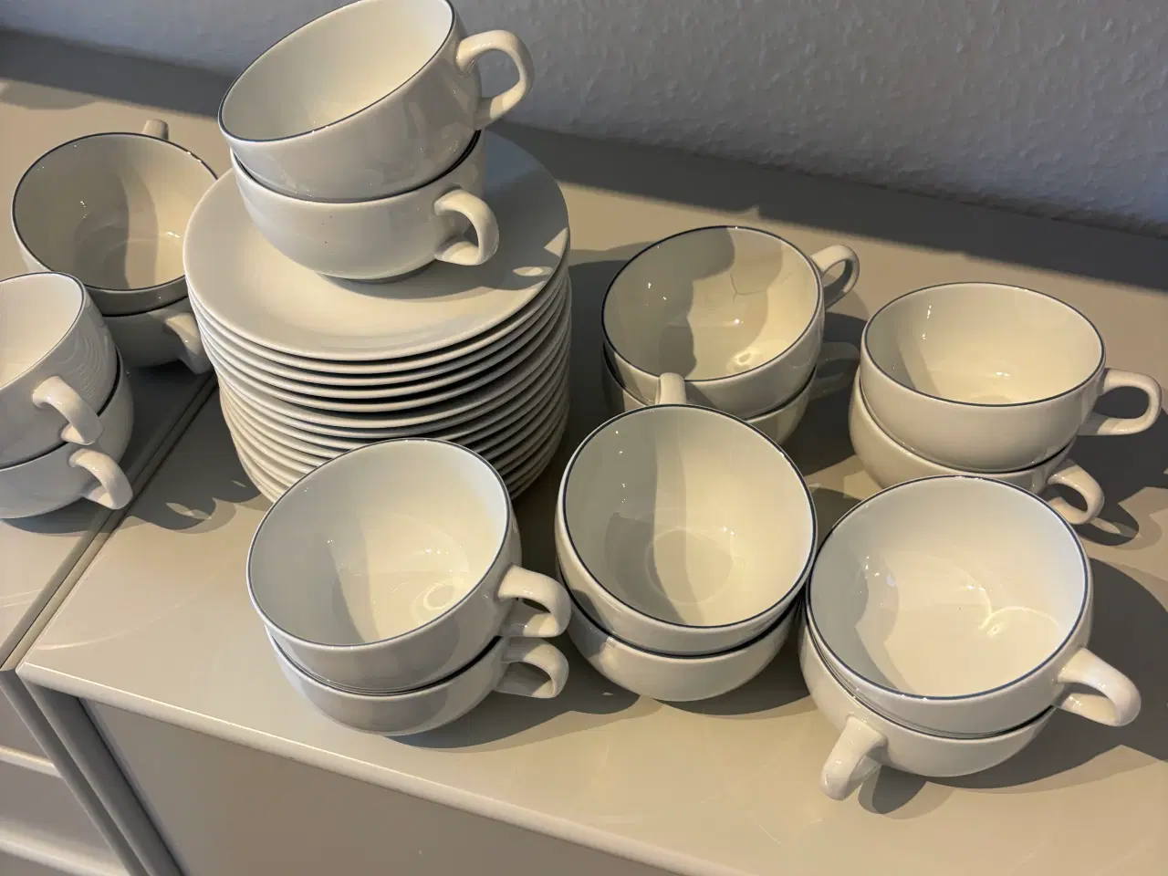 Billede 1 - Blåkant kaffekopper Royal Copenhagen 
