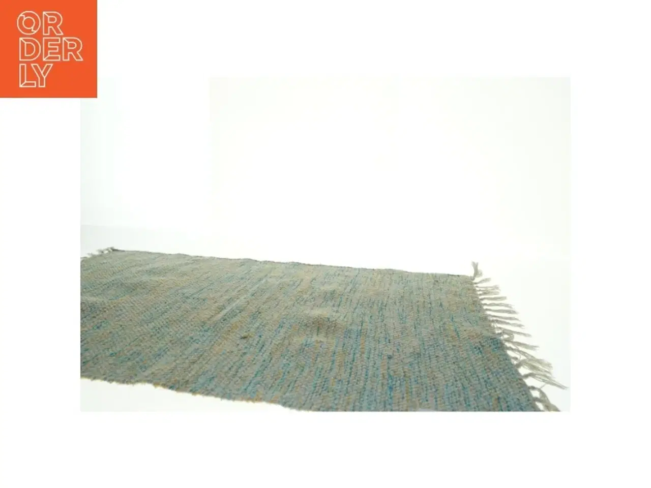 Billede 3 - Vævet tæppe med frynser (str. 60 x 95 cm)