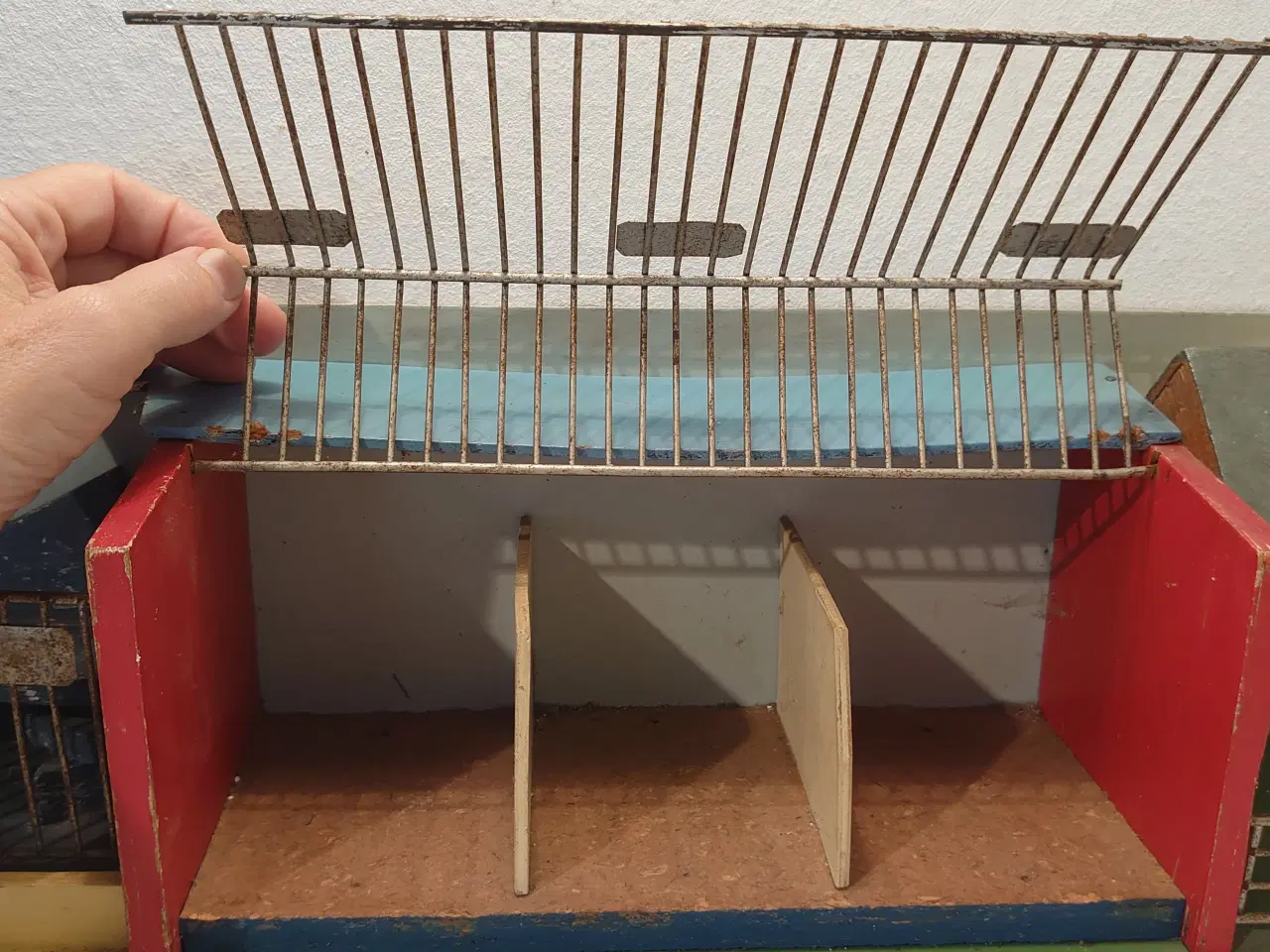 Billede 3 - Reisler:Sjældent Zoo dyrebur. 1950´erne.L. 60cm