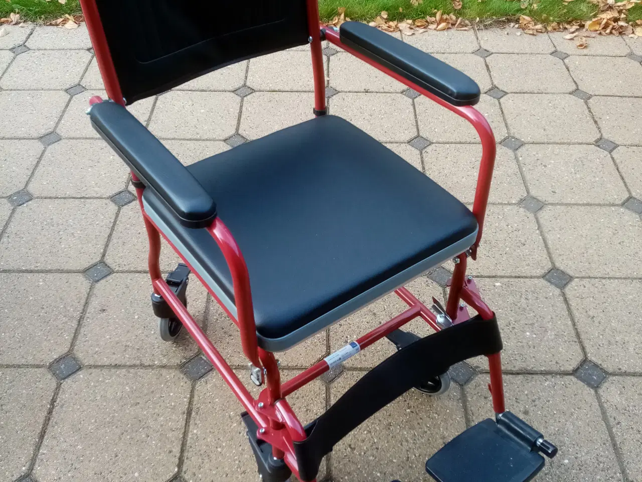 Billede 1 - KØRESTOL--TRANSPORT STOL SAMMENKLAPPELIG