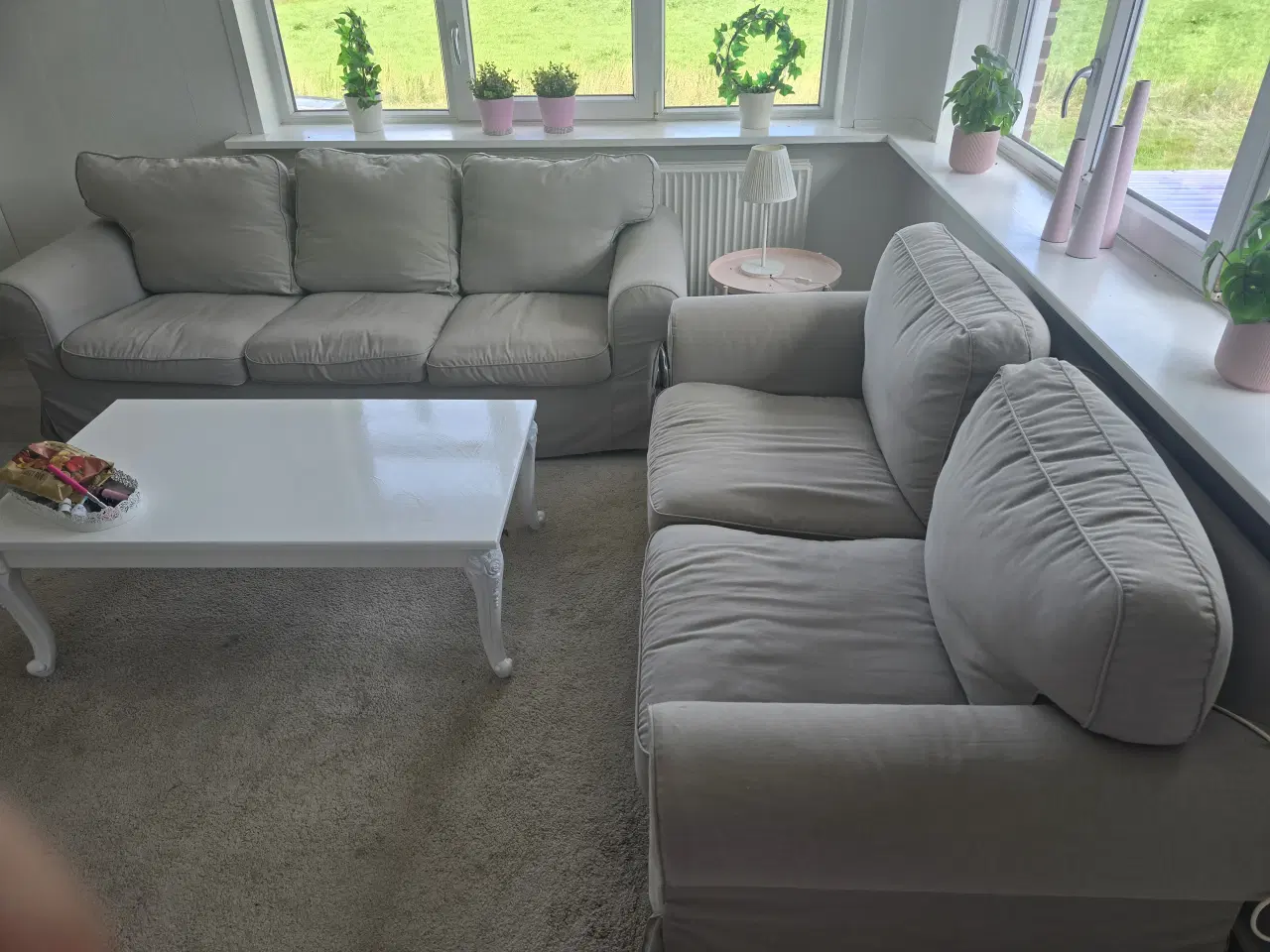 Billede 7 - Sofagruppe + bord + Stol og skammel