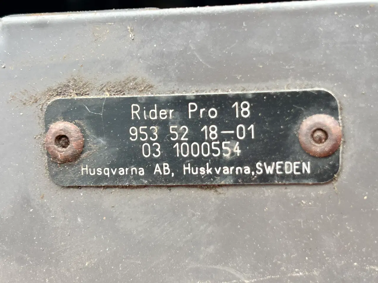 Billede 4 - Husqvarna Rider Pro 18