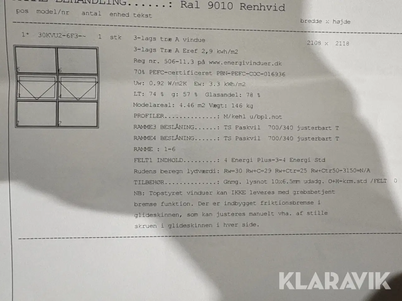 Billede 12 - Vinduesparti Outline - 2 styk