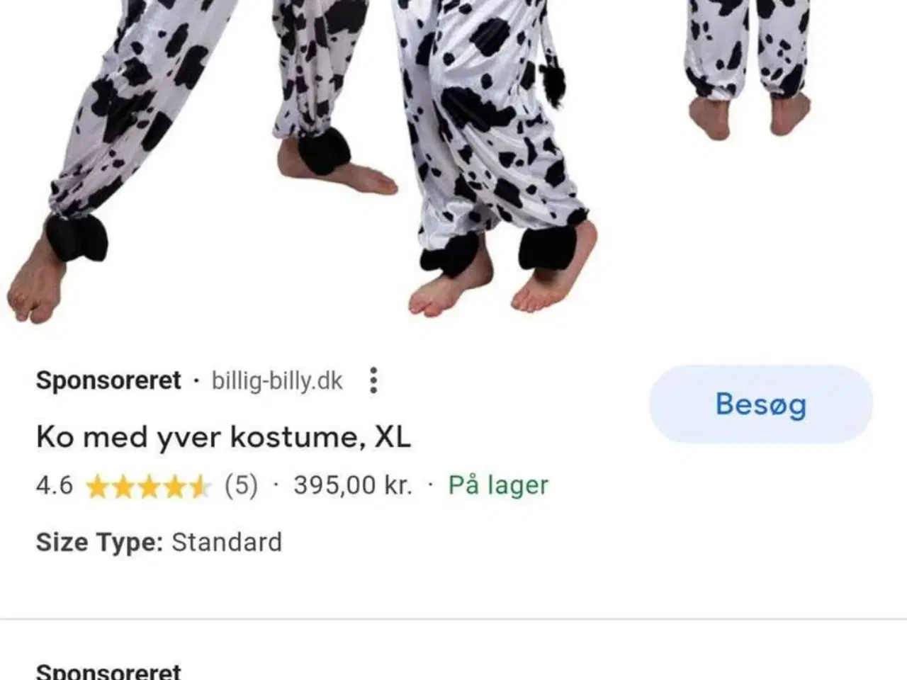 Billede 1 - Ko kostume pluz size xl