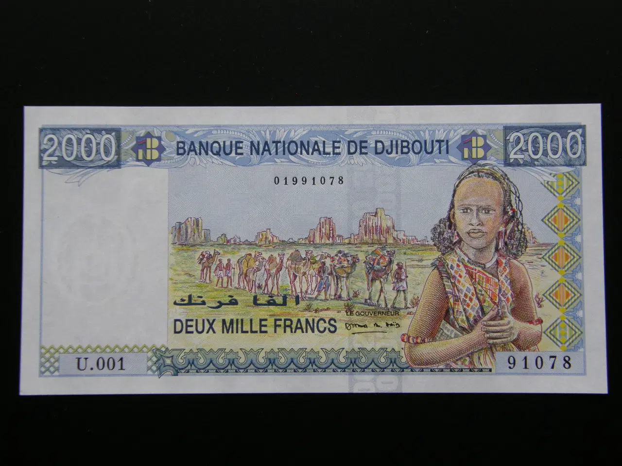 Billede 1 - Djibouti  2000 Francs 1997 P40  Unc.