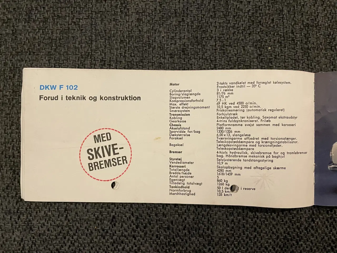 Billede 5 - Gammel Bil brochure 