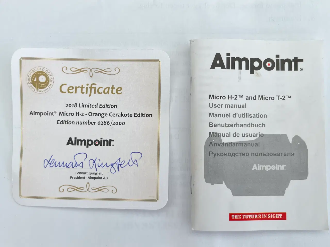 Billede 5 - AimpointH-2 Micro m Blaser montage.Limited Edition