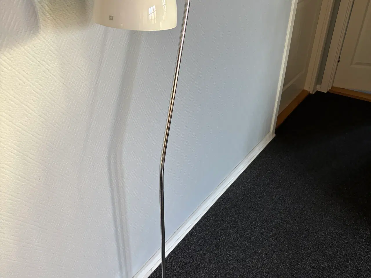 Billede 1 - Standerlampe med glasskærm 