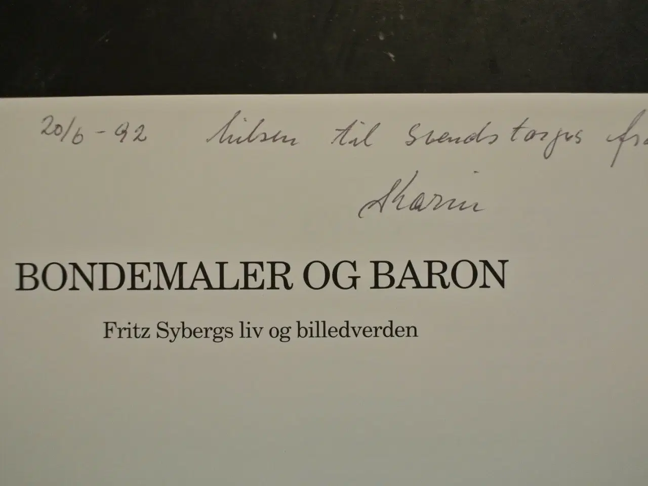 Billede 2 - bondemaler og baron - fritz sybergs liv og billedv
