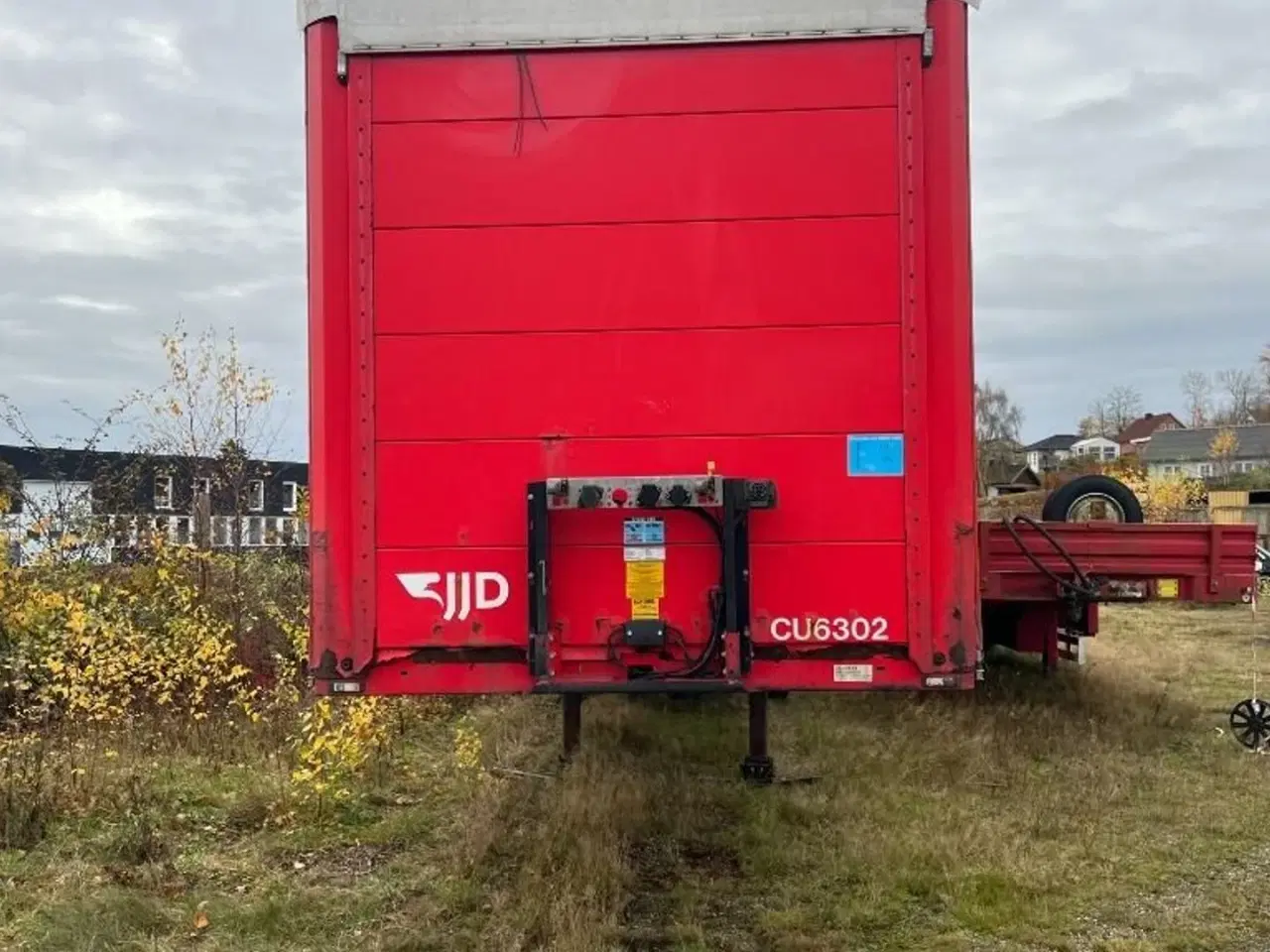 Billede 4 - Kel-Berg D500V- 7100 Lukket presennings sættevognstrailer med EL hydraulisk læssebagsmæk