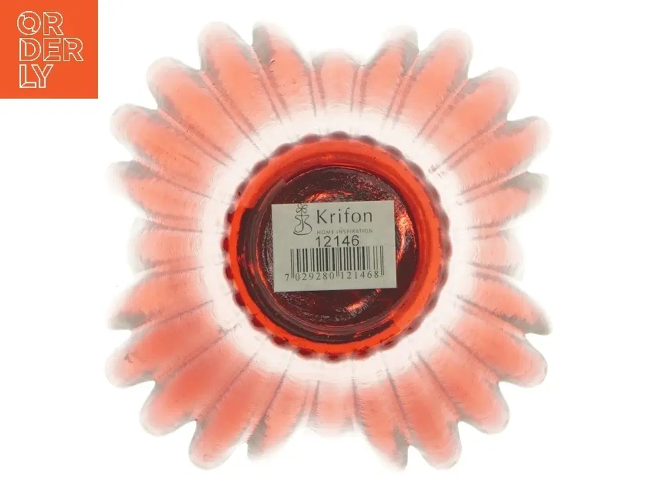 Billede 3 - Rød glas vase 14 cm fra Krifon (str. 14 cm)