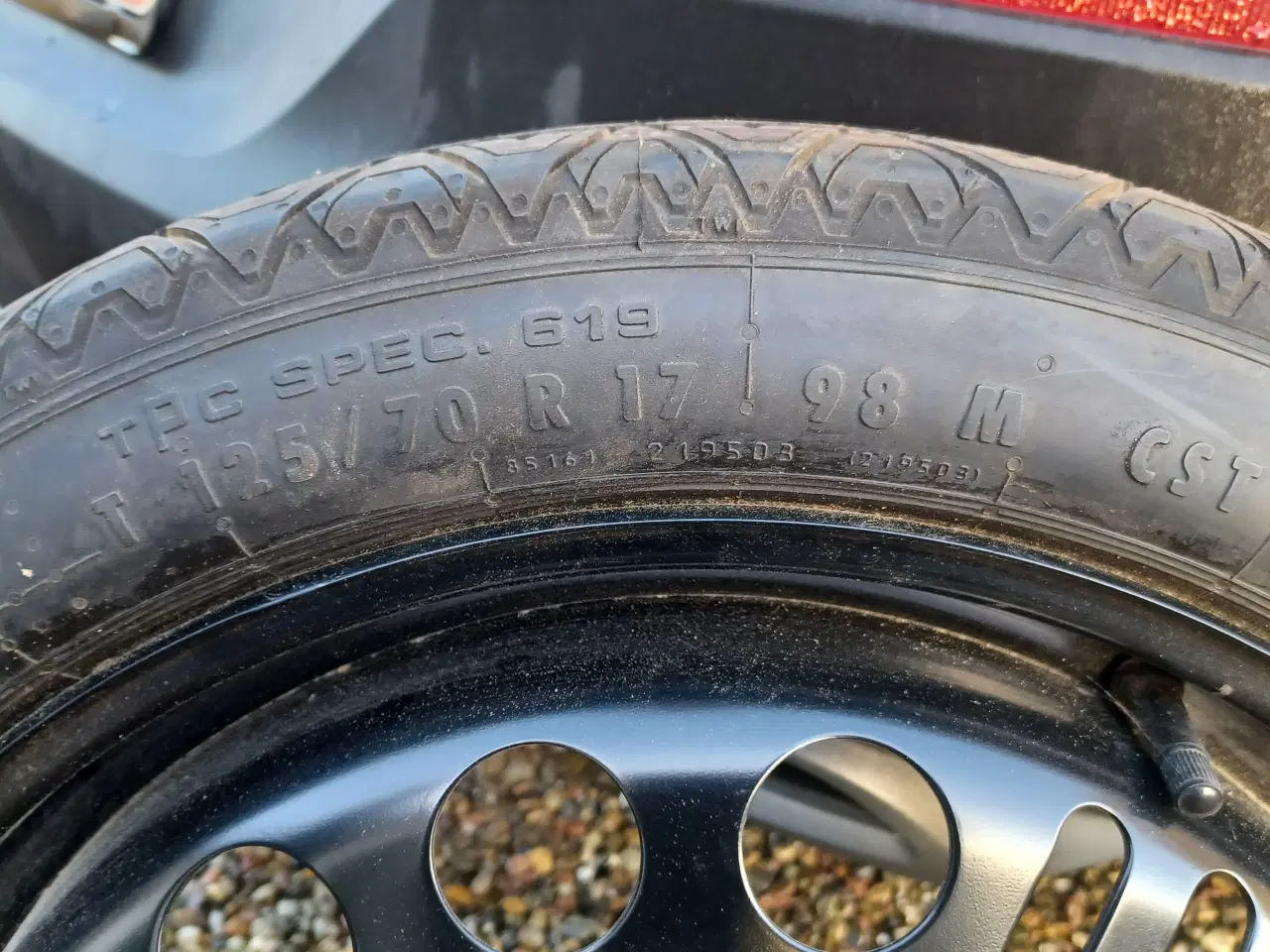 Billede 3 - Nødhjul 125/70R17 Opel Zafira