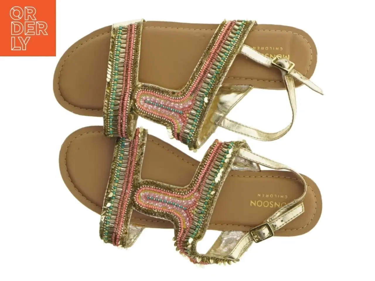 Billede 5 - Børnesandaler med perleudsmykning fra Monsoon (str. Længde. 24 cm)