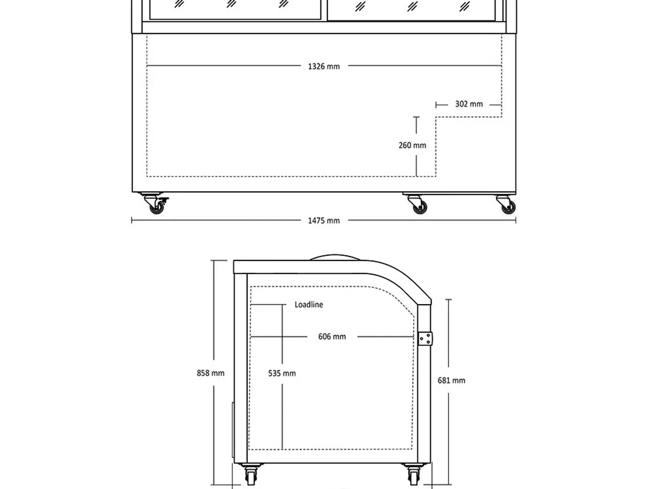 Billede 2 - Supermarkedsfryser 500 L – XS602E
