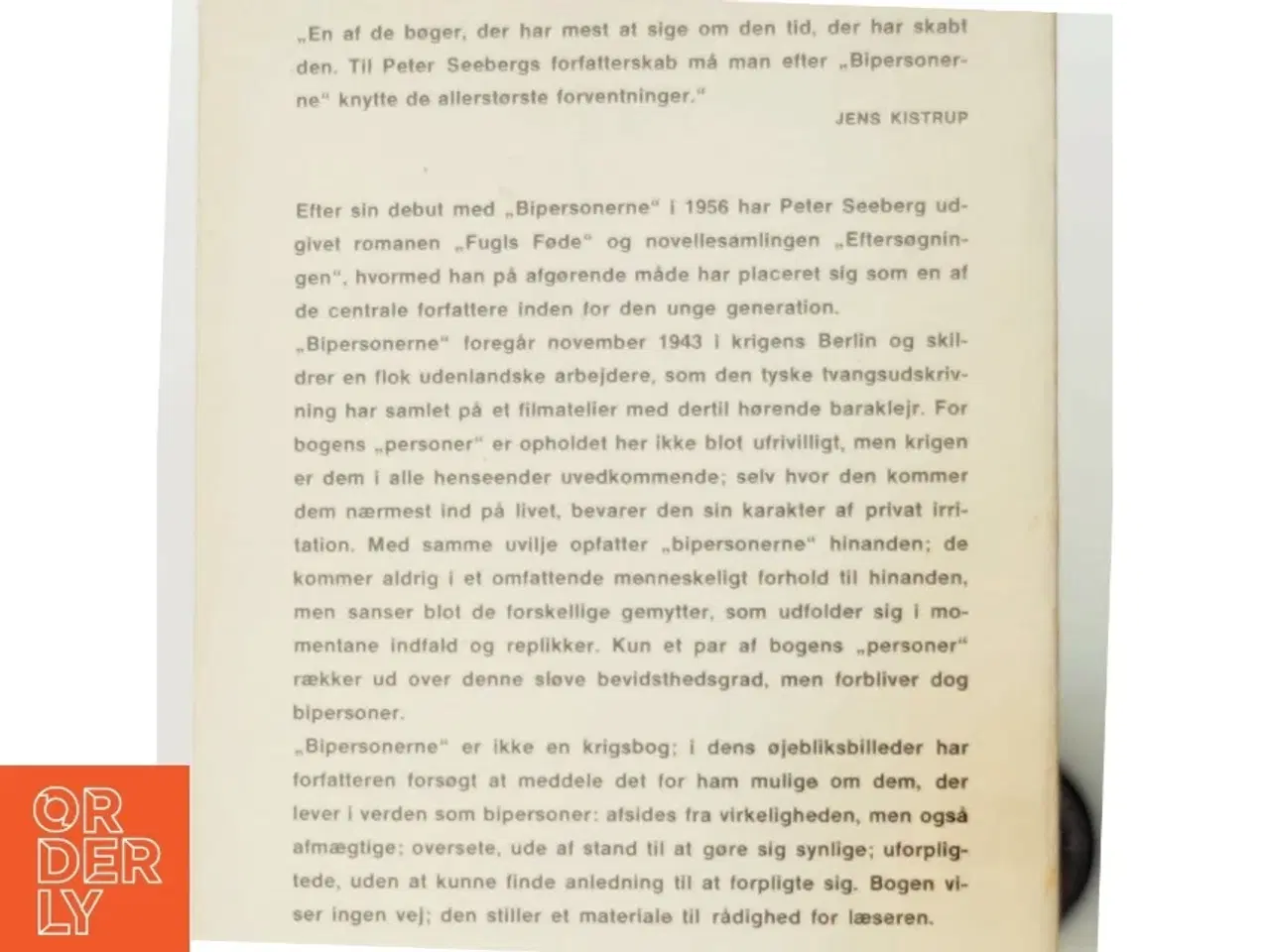 Billede 5 - Bog: Bipersonerne af Peter Seeberg fra Gyldendal