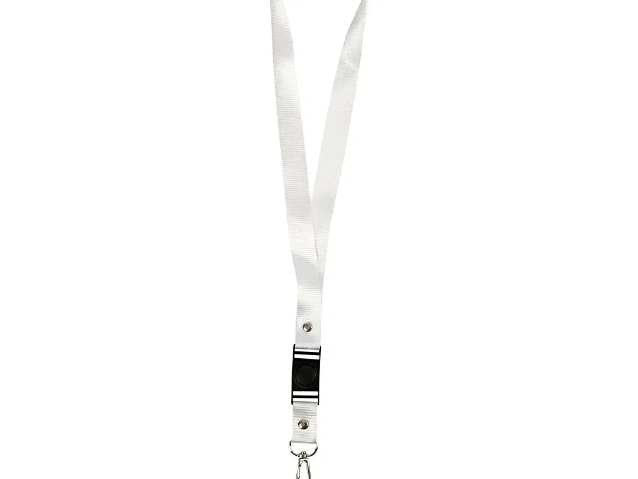 Billede 1 - Hvide nøglebånd 5 stk. - 53 cm, holdbart polyester