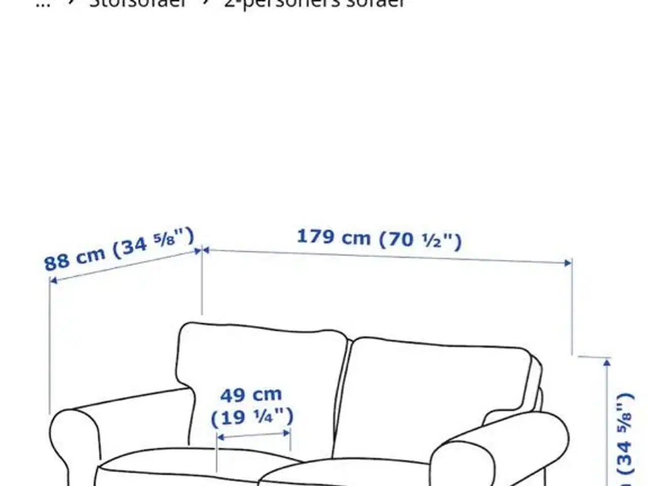 Billede 5 - Ikea sofa med flytbar chaiselong