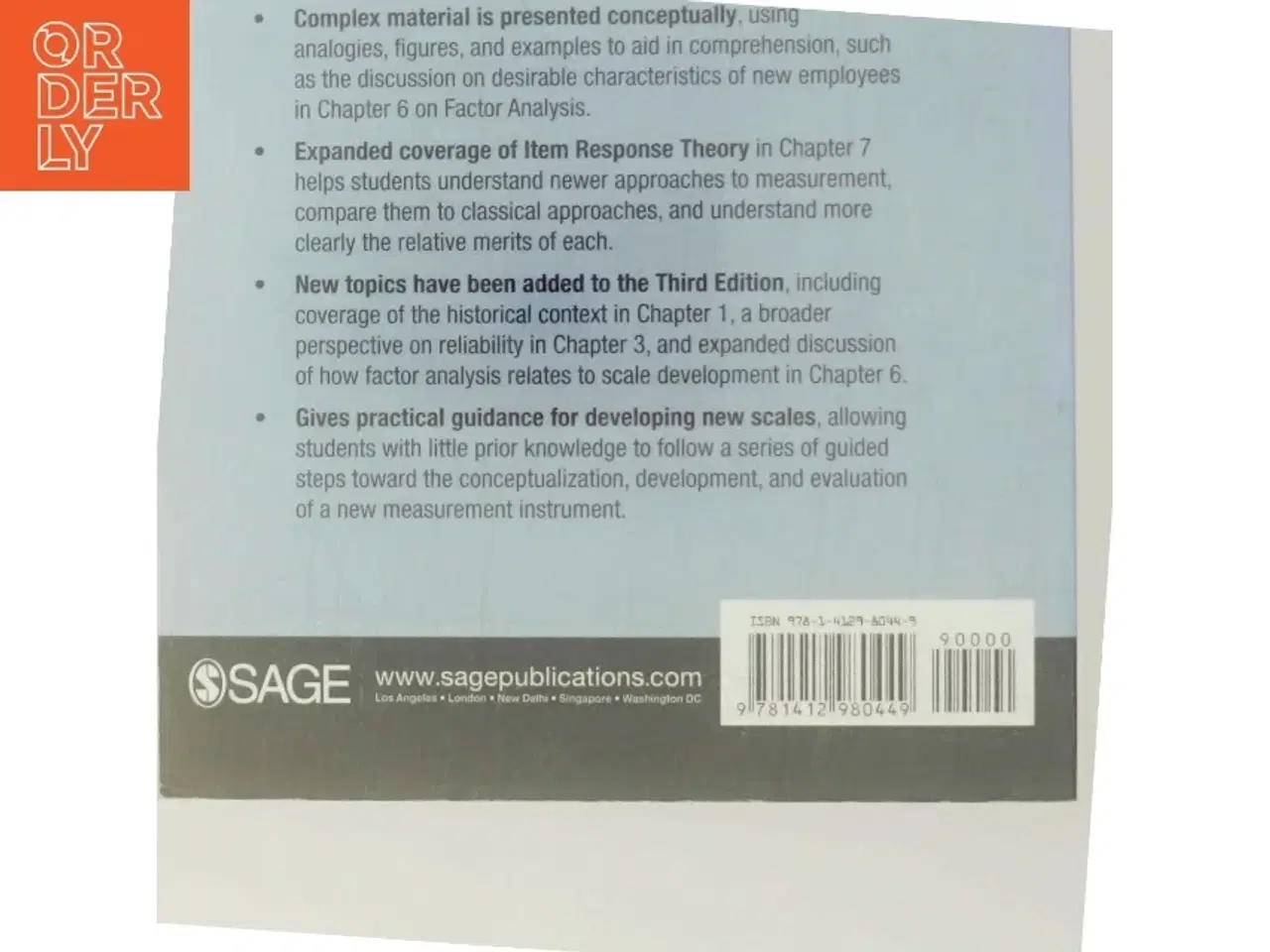 Billede 3 - Scale development : theory and applications af Robert F. DeVellis (Bog)
