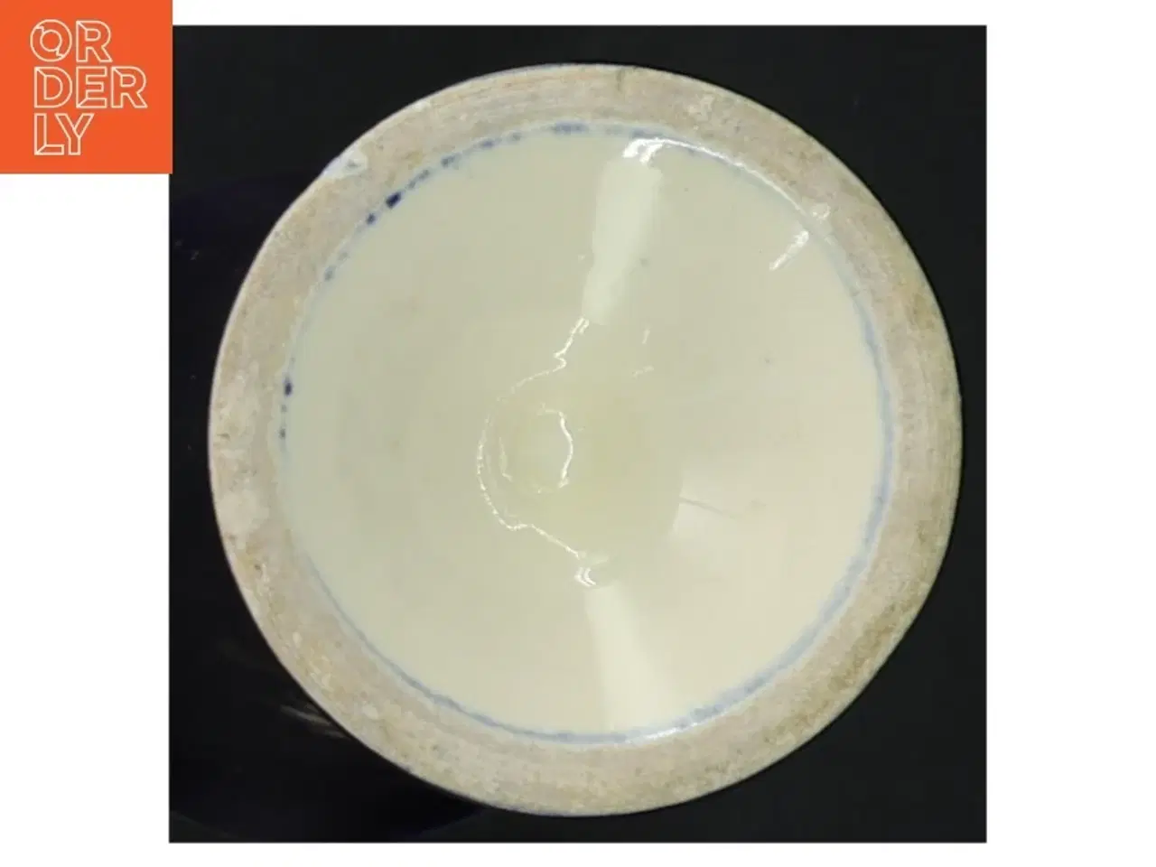 Billede 3 - Porcelænsvase med guldmotiv (str. 18 cm)