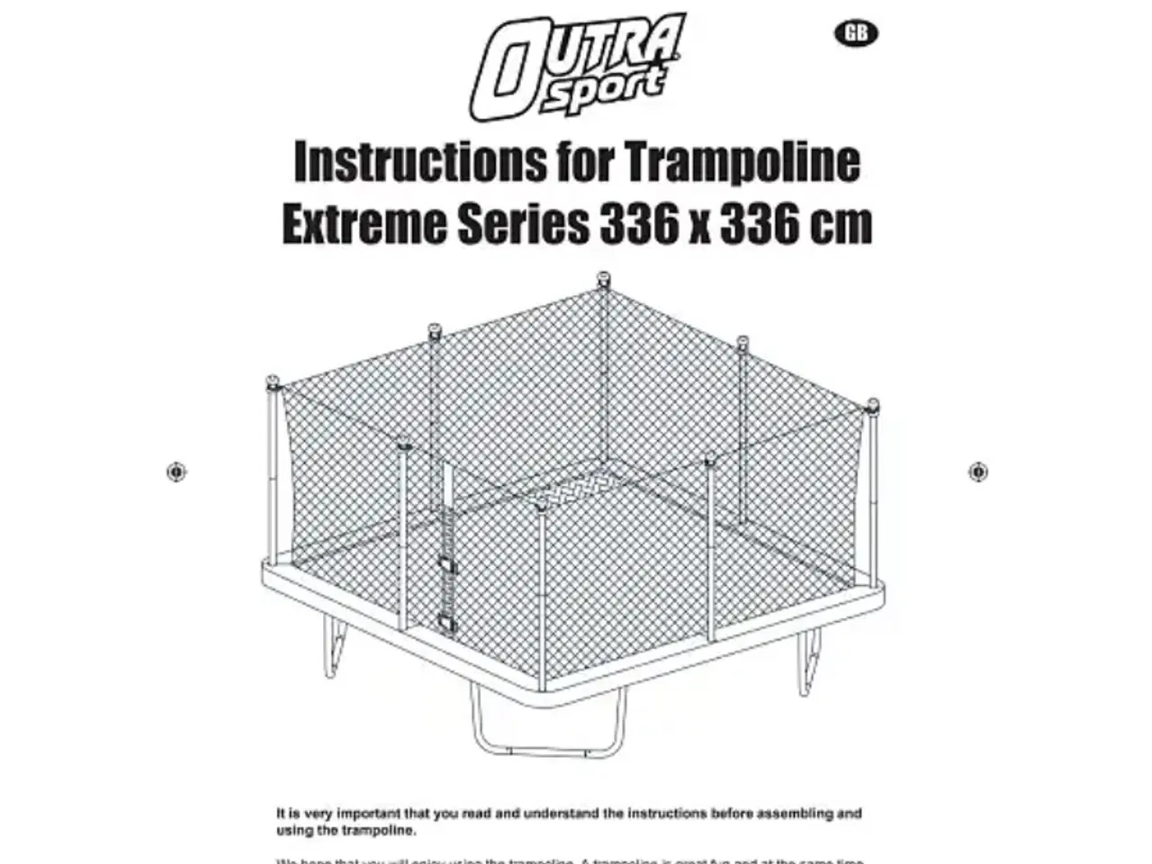 Billede 2 - Firkantet trampolin