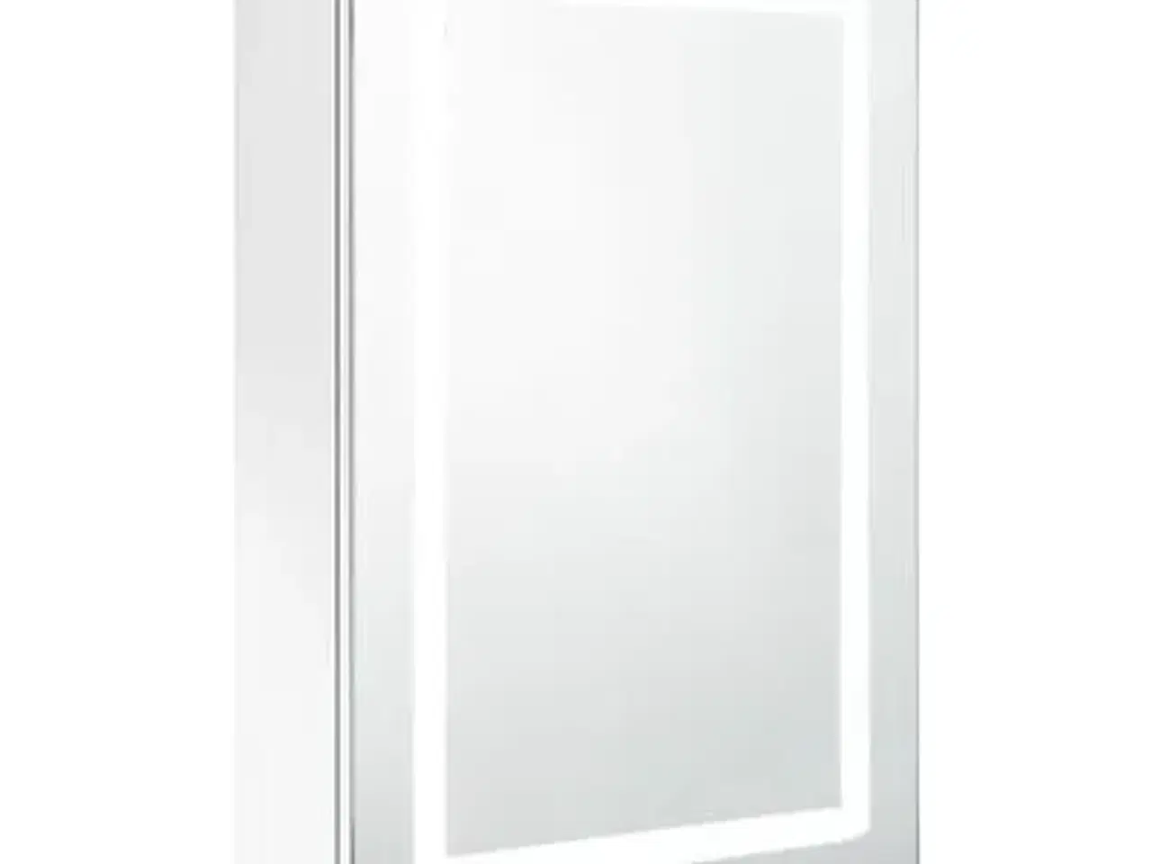 Billede 1 - vidaXL badeværelsesskab m. spejl + LED-lys