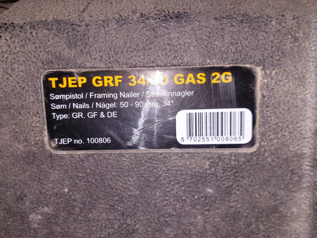 Billede 2 - Sømpistol tjep grf 34/90 gas 2g