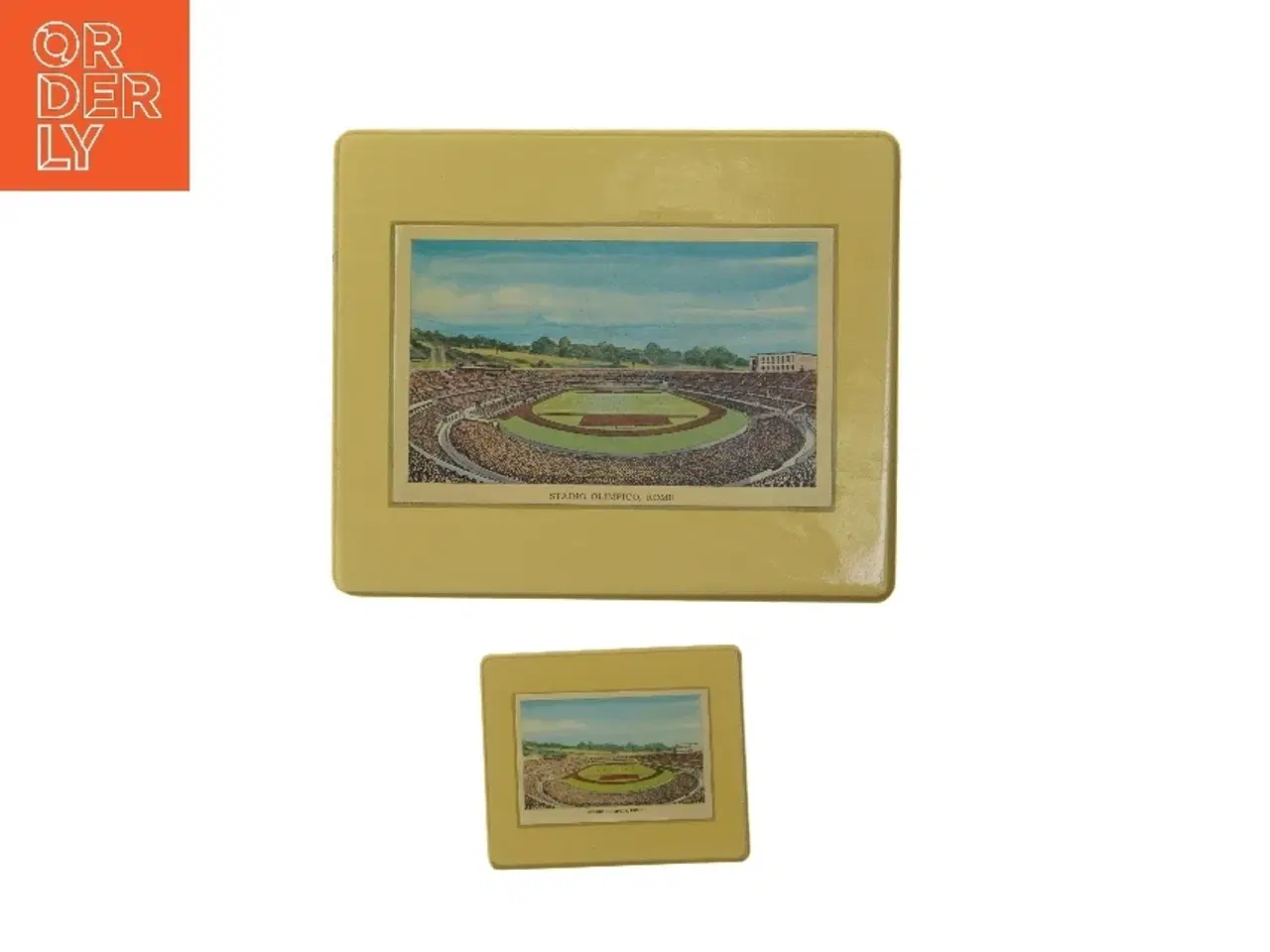 Billede 1 - Vintage bordskånere (str. 19,5x23,5 og 9x11 cm)