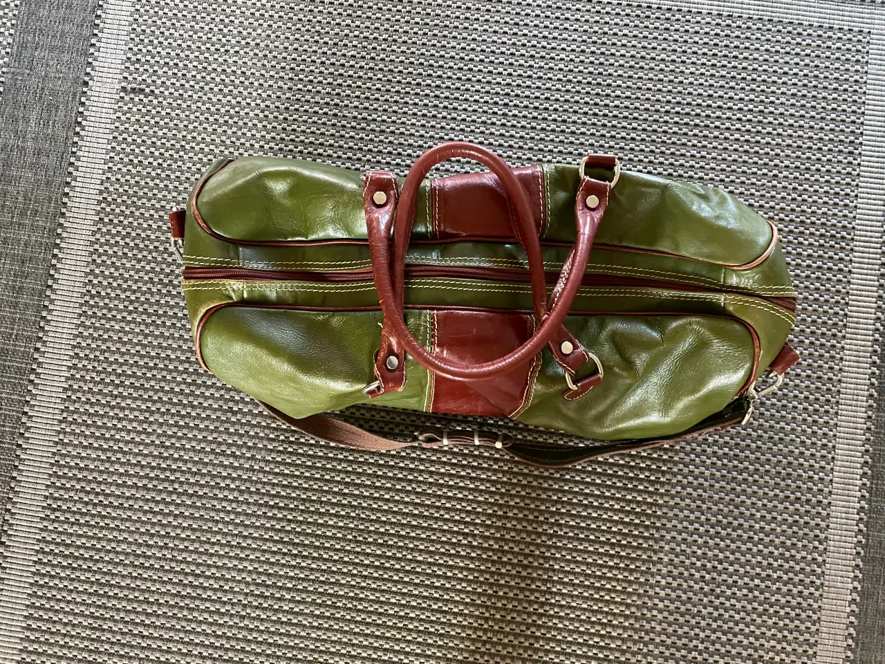 Billede 2 - Retro læder rejsetaske 