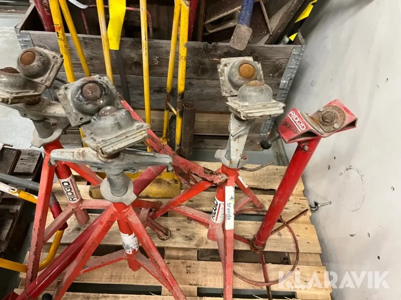 Billede 6 - Arbejdsborde, vogne og bukke/ruller