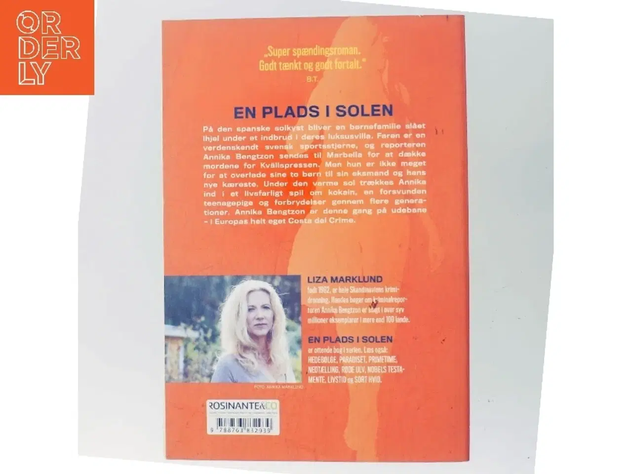 Billede 3 - En plads i solen : krimi af Liza Marklund (Bog)