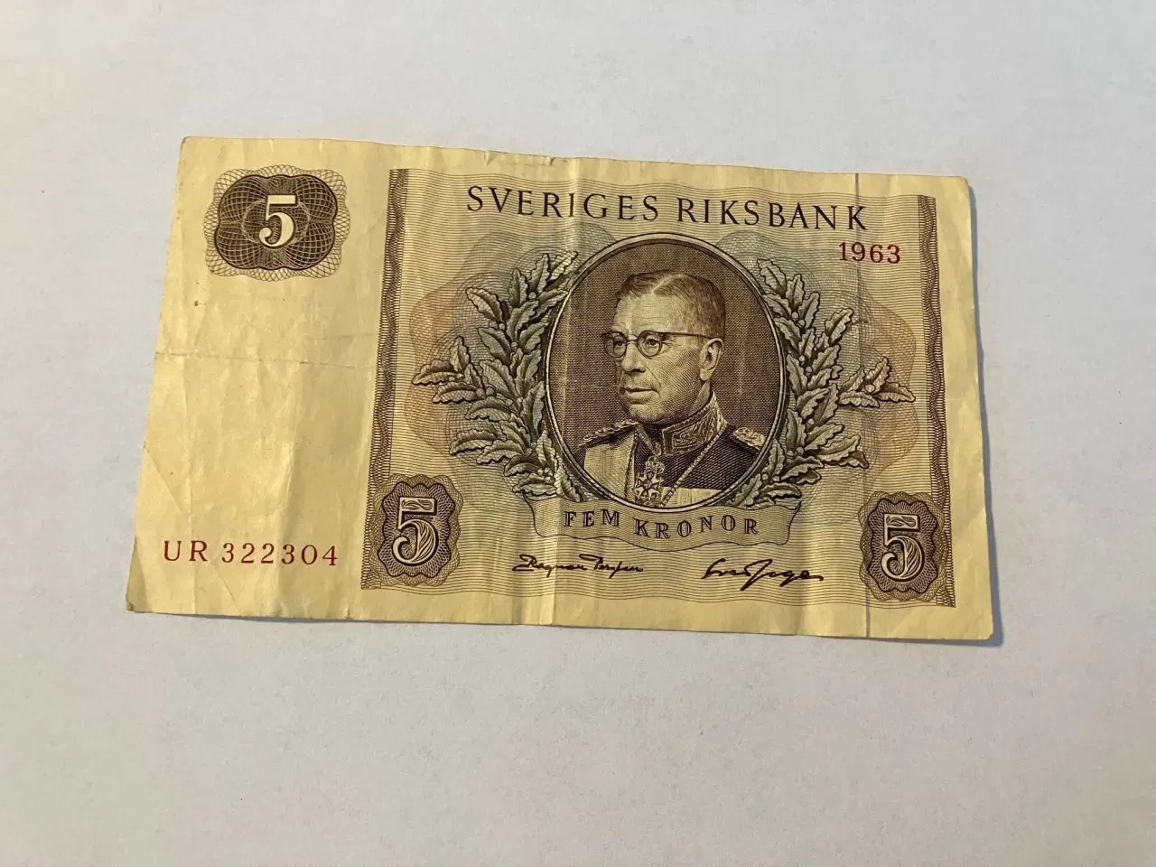 Billede 1 - 5 Kronor Sweden 1963 - Slidt