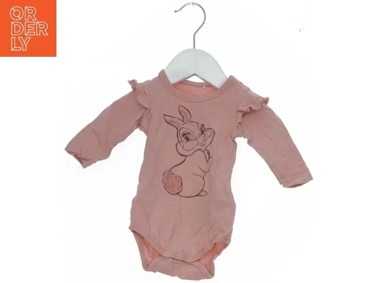Billede 1 - Lyserød bodystocking med kaninmotiv fra Name It (str. 56)