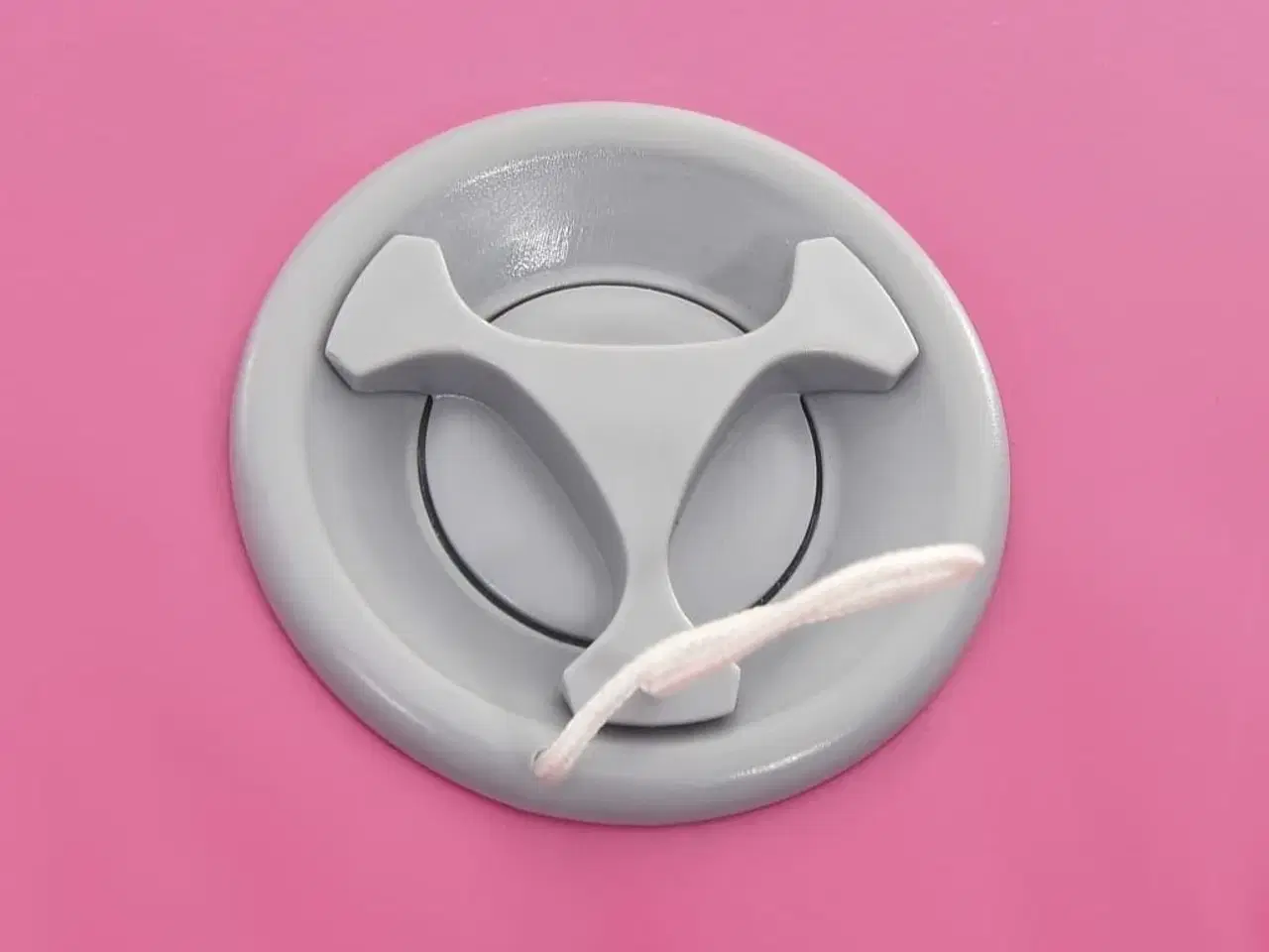 Billede 2 - Oppustelig gymnastikrulle med pumpe 100x60 cm PVC lyserød