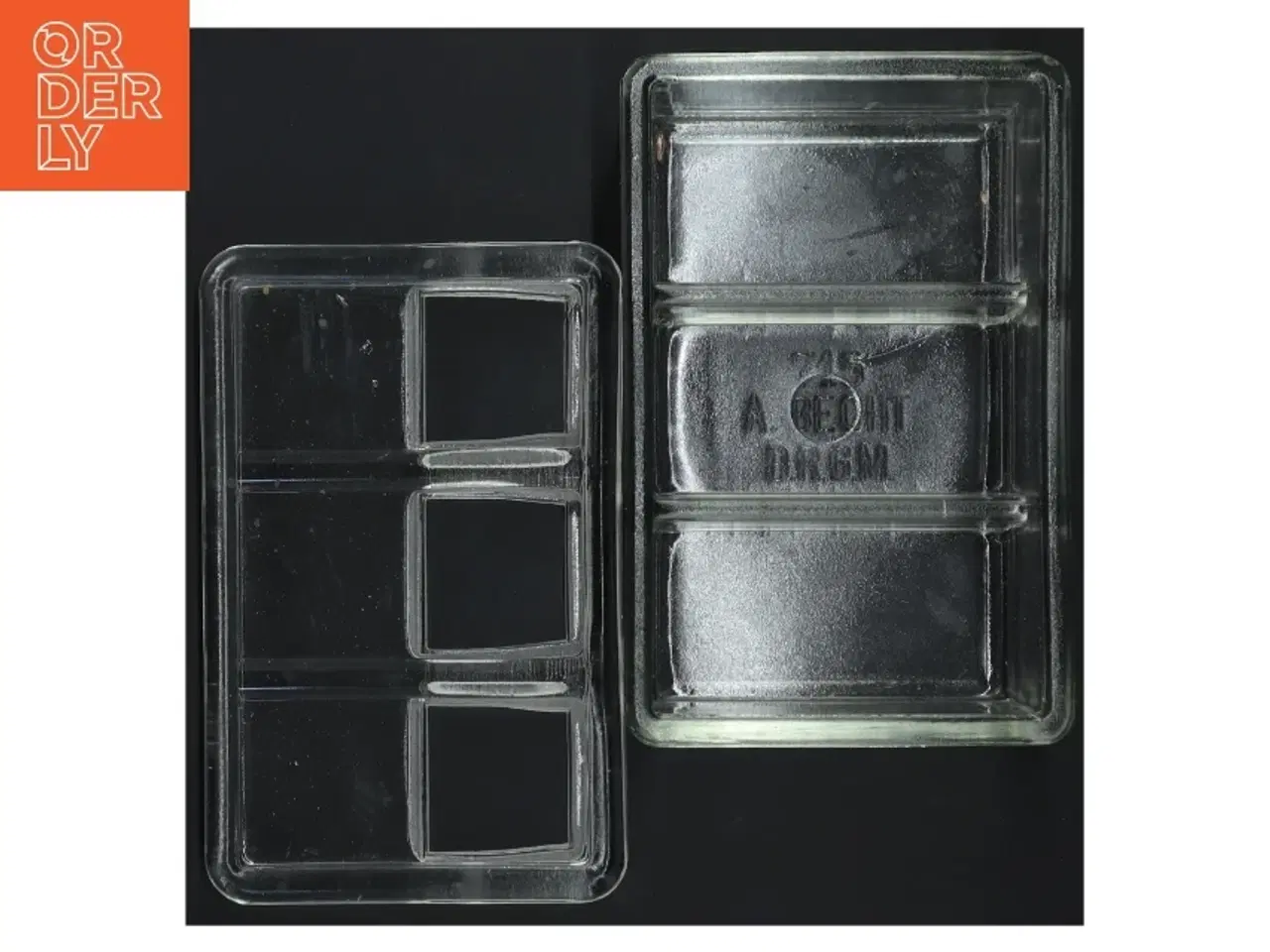 Billede 4 - Glasbeholder med låg (str. 17x10,5 cm)