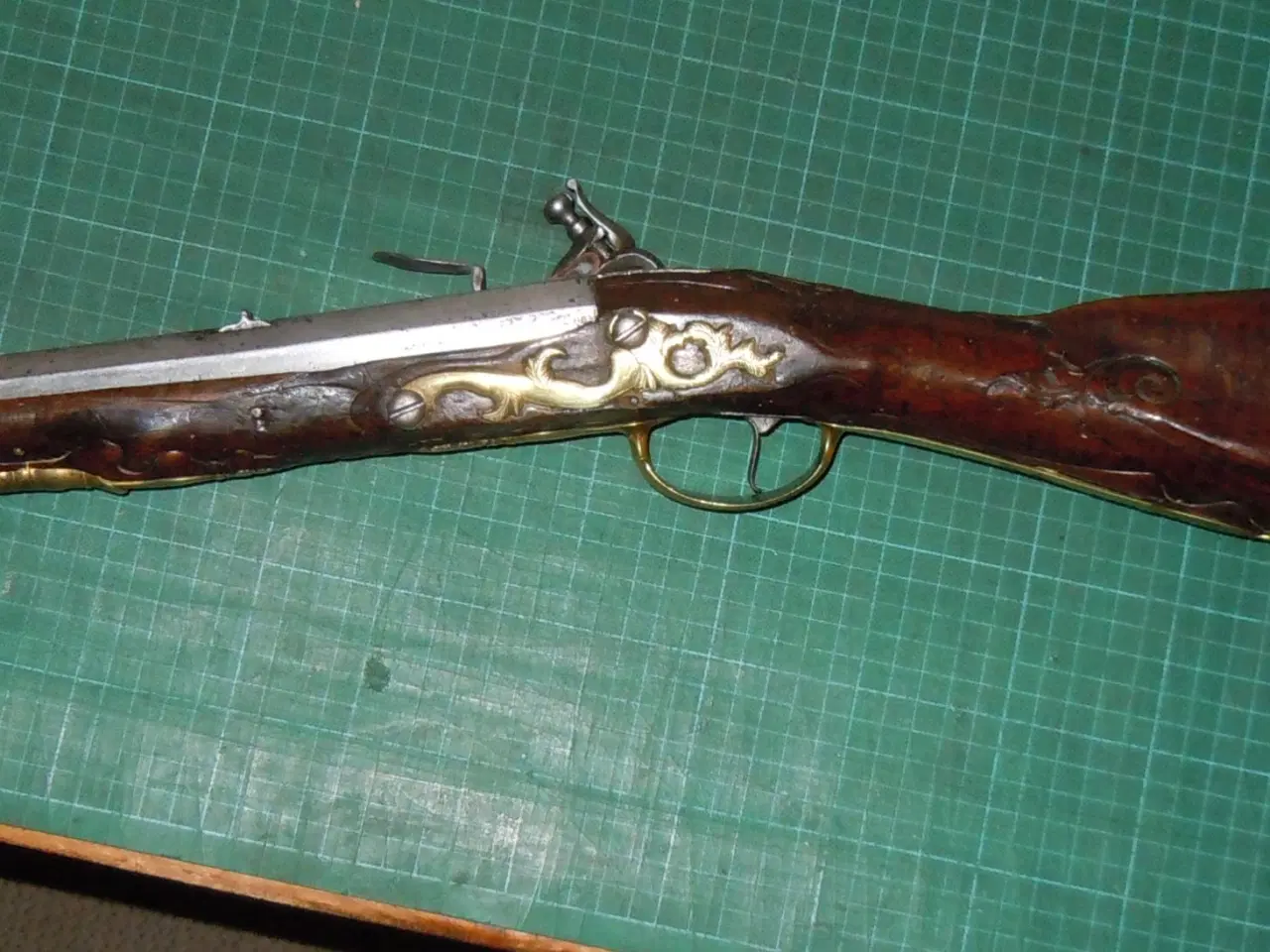 Billede 8 - Vognbøsse, Blunderbuss, 1700 tallet, flintelås. 