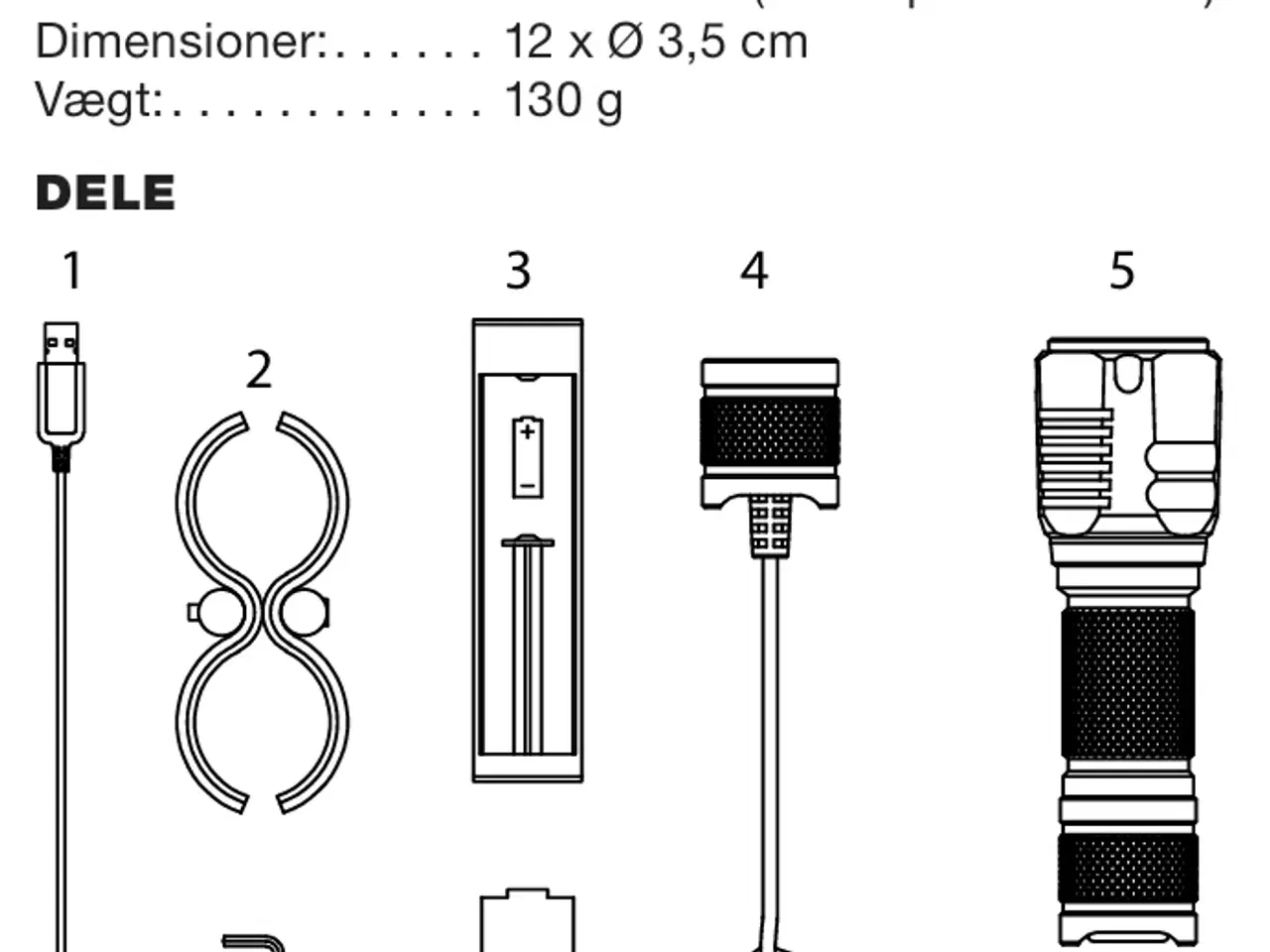 Billede 2 - Jagt / eftersøgningslampe 1.000 lumen