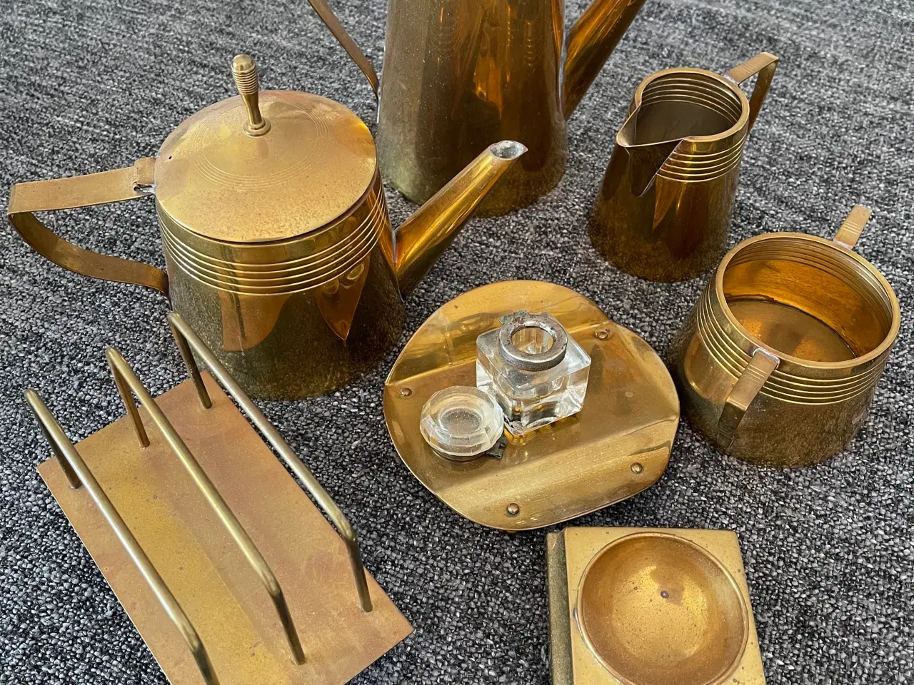 Billede 1 - Antik messing lot. 