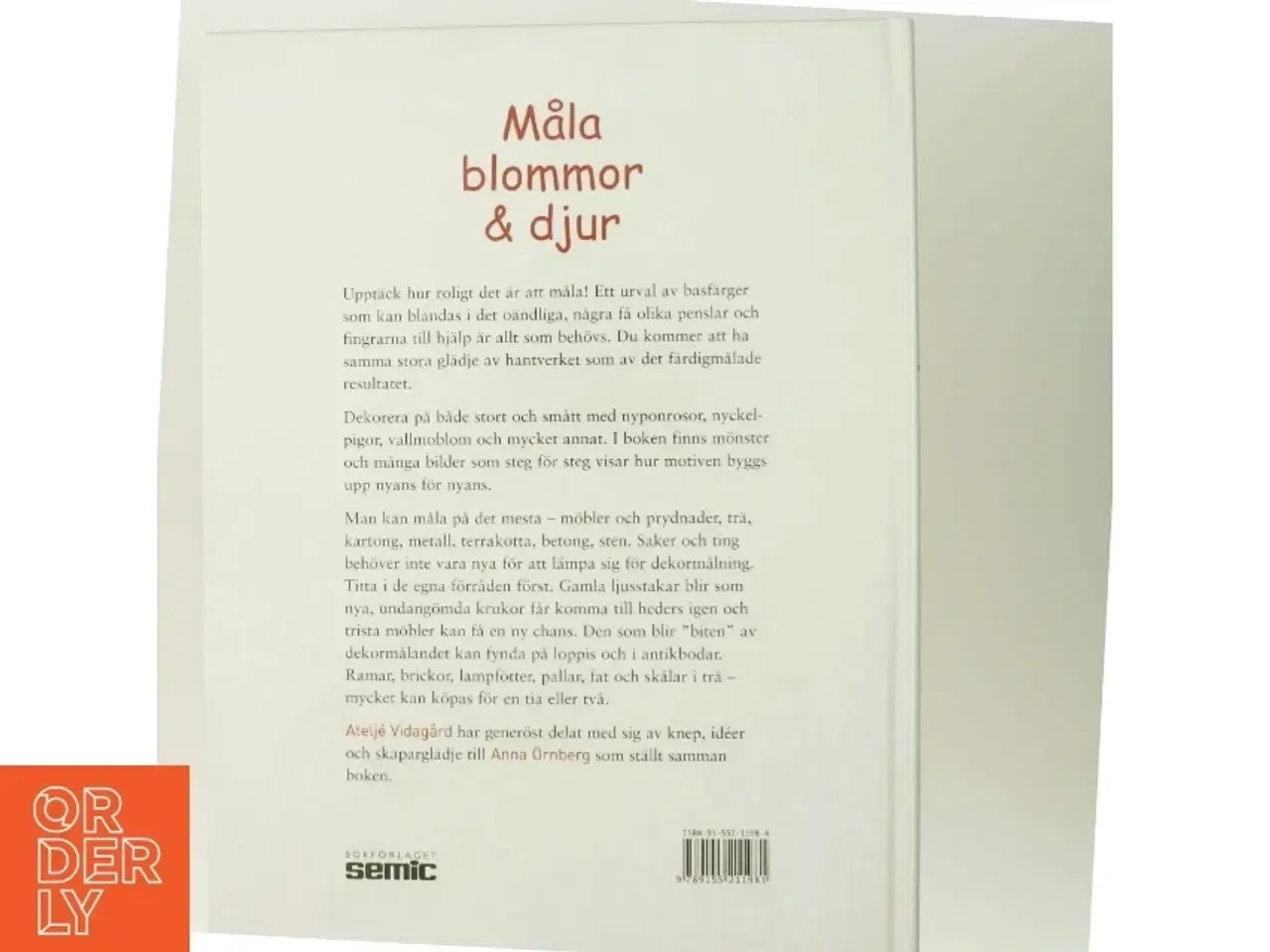 Billede 3 - Måla blommor & djur af Anna &#214;rnberg (Bog)