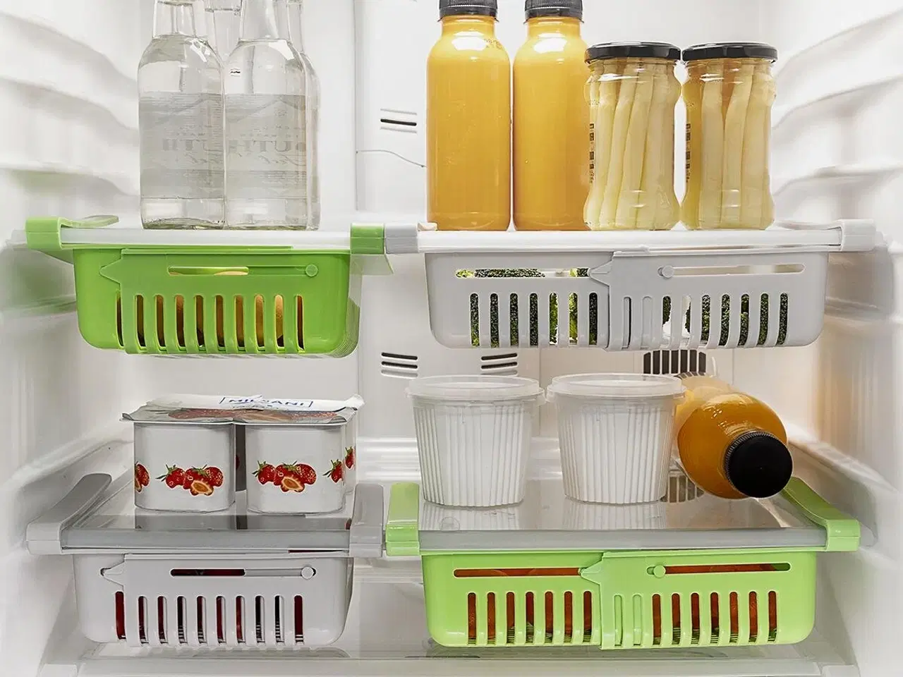 Billede 2 - Friwer - justerbar køleskabsorganiser, 2 stk.