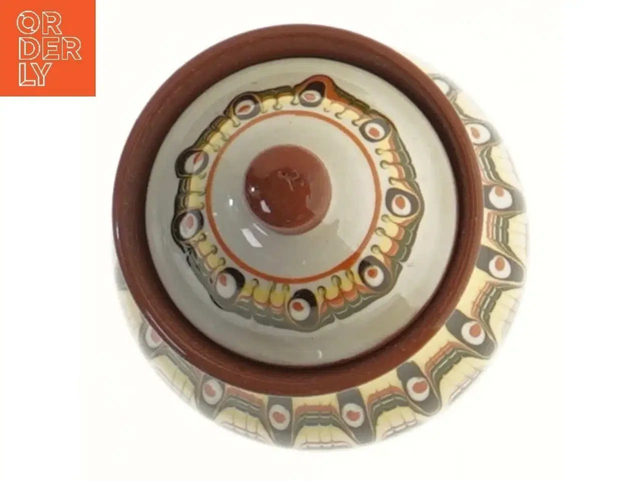 Billede 3 - Dekorativ krukke med låg (str. 14 cm)