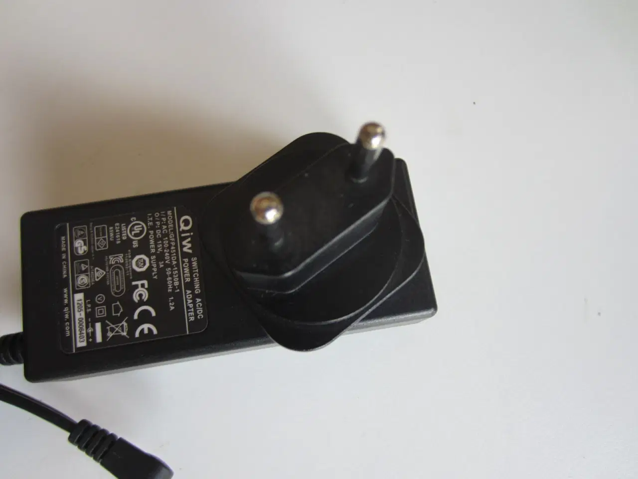 Billede 5 - Netdel QIW GFP451-1530BX-1 AC/DC adapter 15V=