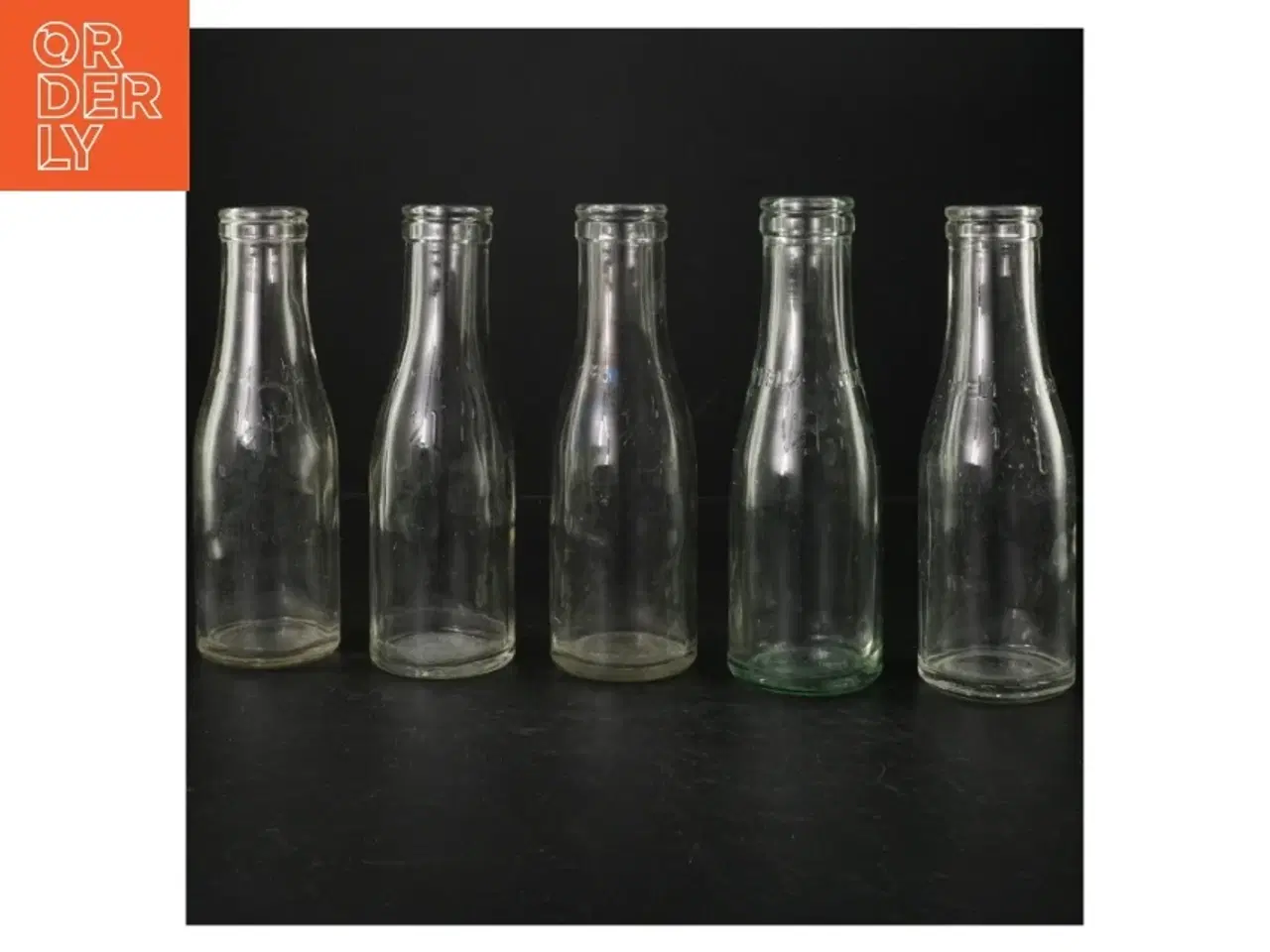 Billede 2 - 5 Genbrugsglasflasker (str. H. 19 cm. 250 ml)
