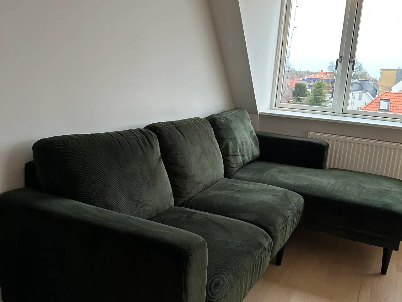 Billede 1 - Sofa i grøn velour