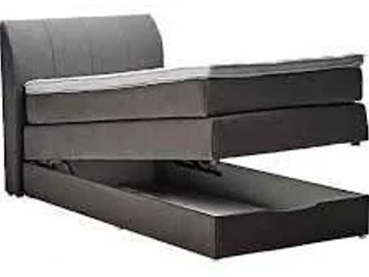 Billede 2 - Nordisk Fjer C90 kontinentalseng med opbevaring 100x200 cm