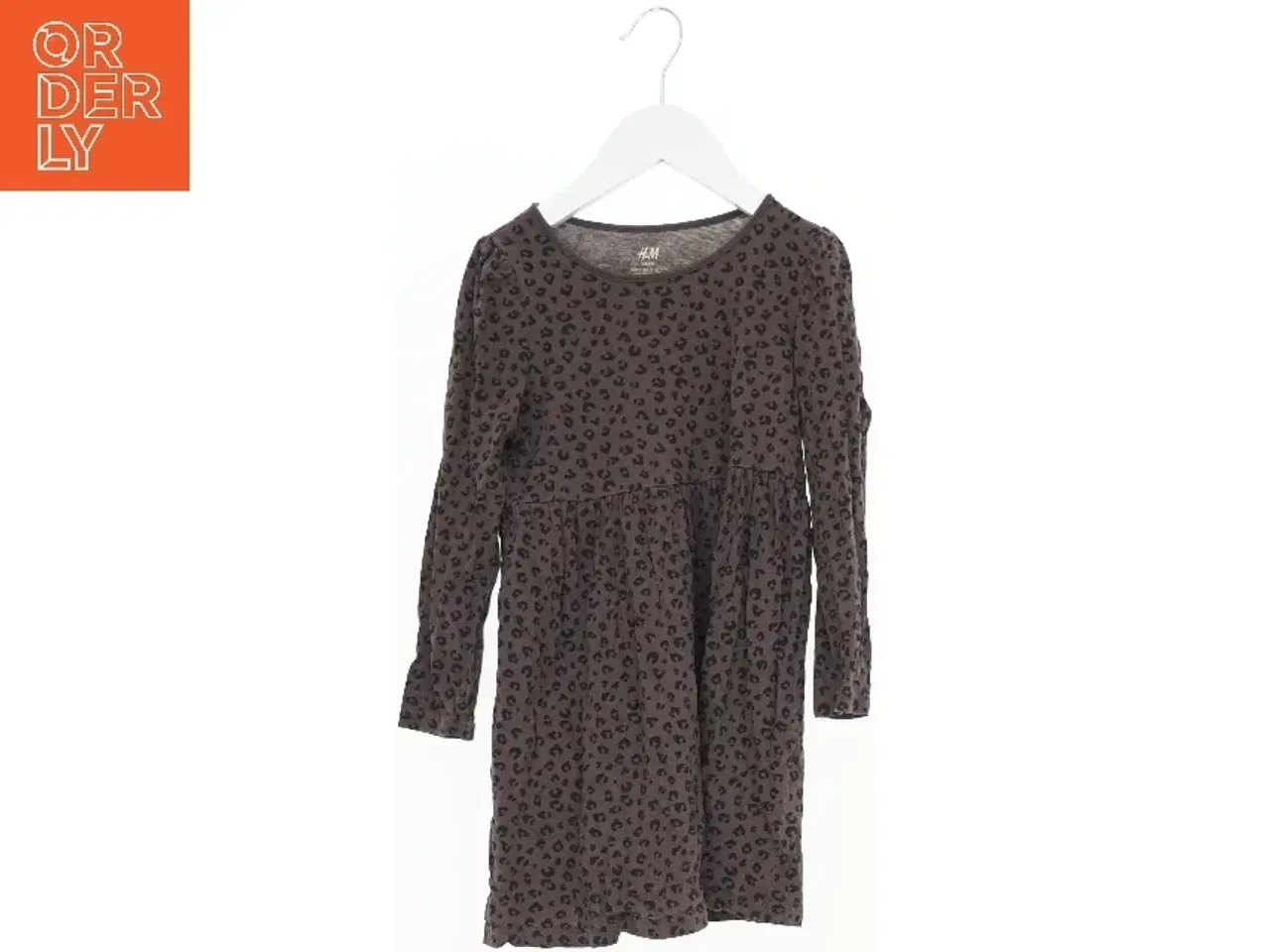 Billede 1 - Langærmet Leopardmønstret Kjole fra H&M (str. 116)