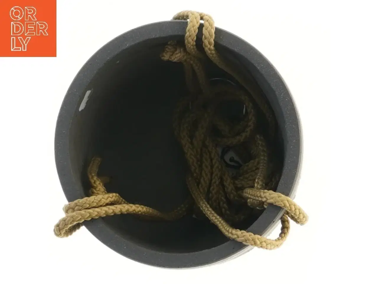 Billede 2 - Rund potte med snor fra Potterypots (str. Ø 15 cm)