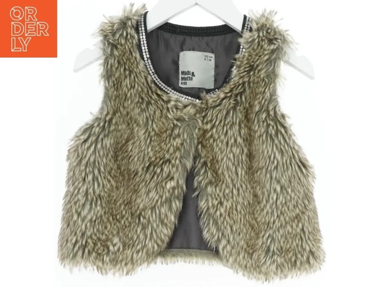 Billede 1 - Børnevest i kunstpels fra Mads & Mette (str. 122)