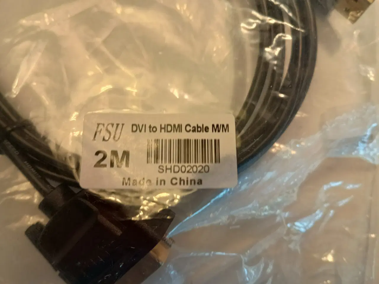 Billede 4 - DVI til HDMI adapterkabel, 2 m
